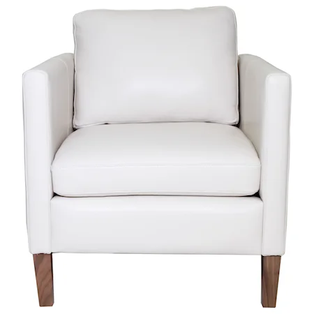 Modern Upholstered Chair with Custom Leg Options